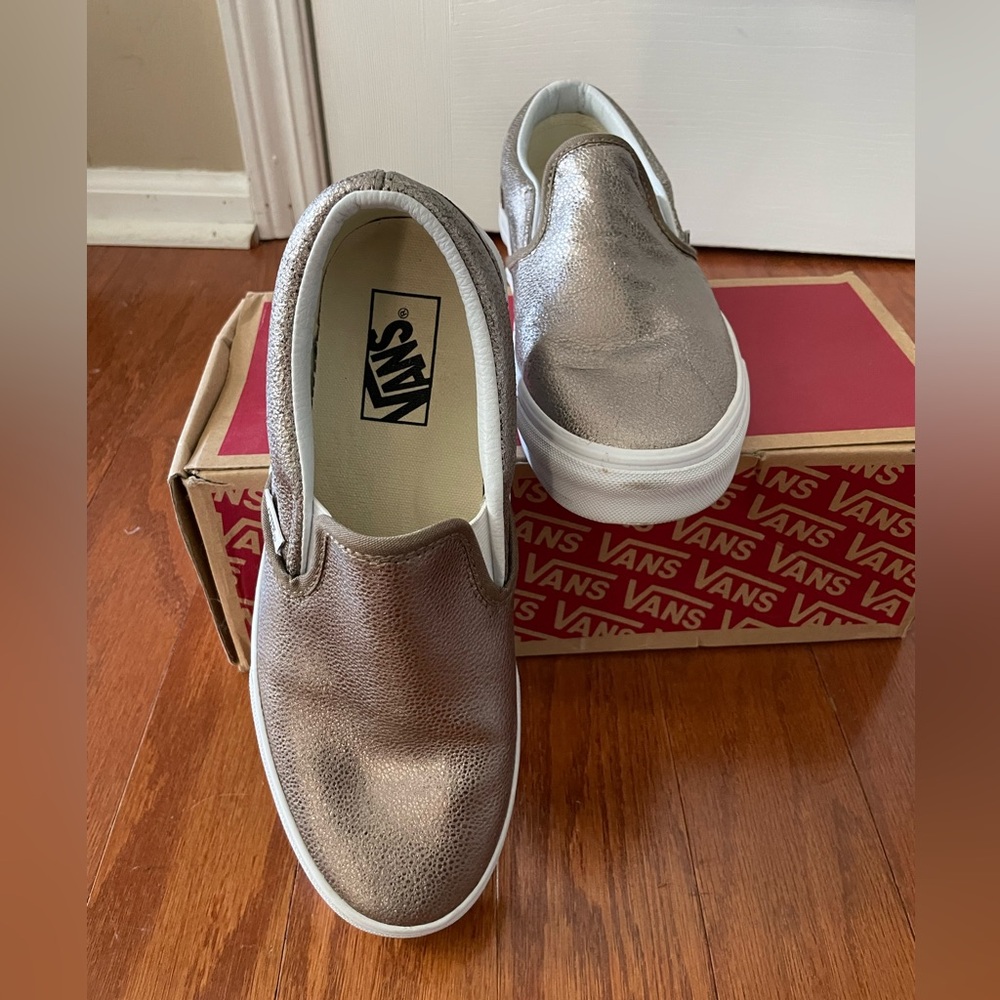 Vans Gold Slip-On Shoes - Picture 2 of 5